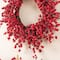 Glitzhome® 25"D Christmas Red Berries Wreath